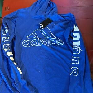 Adidas Royal Blue Pullover with White Accents youth xl 18/20